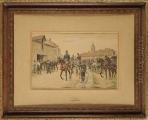 Le Retour Des Militaires by Jules Antoine Voirin