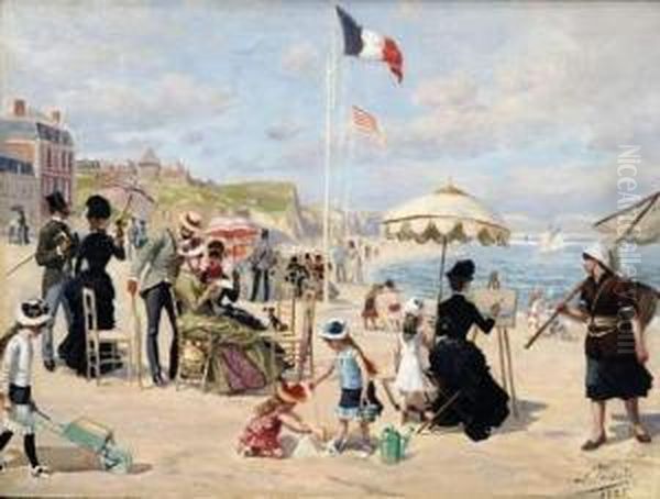 Sur La Plage De Deauville - view 1
