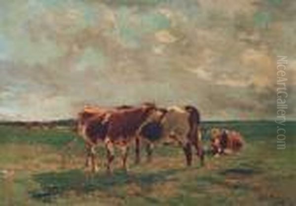 Cows And Landscape
 Oleo Sobre Tela - view 1