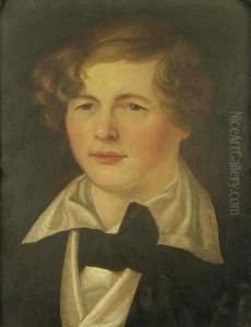 A Portrait Of A Boy by Josef Vojtech Hellich