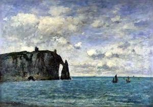 The Cliffs at Etretat 1890 by Eugene Boudin