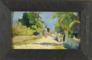 Island Street Scene by Stephen A. Douglas Volk