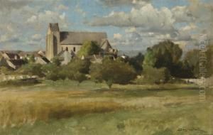 Vue D'un Village by Stephen A. Douglas Volk