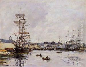 Le Havre, the Casimir Delavigne Basin by Eugene Boudin