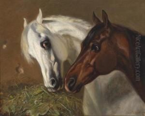 Two Horse Heads by Emil Volkers