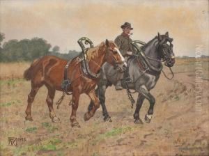 Bauer Mit Ackergaulen