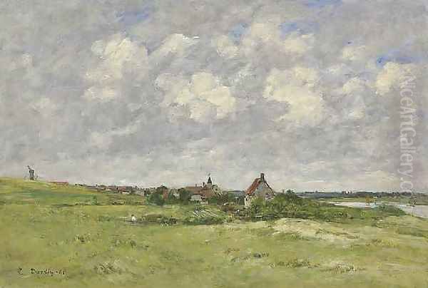 Les Dunes a Etaples Polder Landscape 1891 - view 1