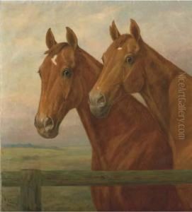 Two Horses by Karl Volkers