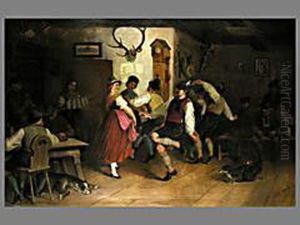 Beim Tanz Im Wirtshaus by Franz Volkl