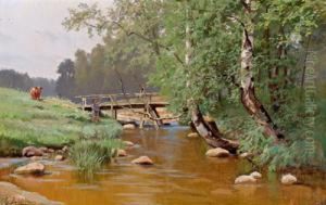 Paesaggio Con Ruscello by Efim Efimovich Volkov