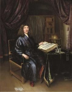 Portrait Of A Gentleman, Full-length by Bernart Vollenhove