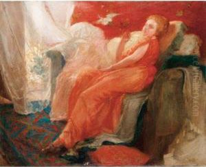 Le Boudoir by Henry Emile Vollet