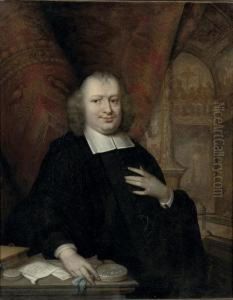 Portrait Of The State Pensionary Of Holland by Johannes Vollevens I