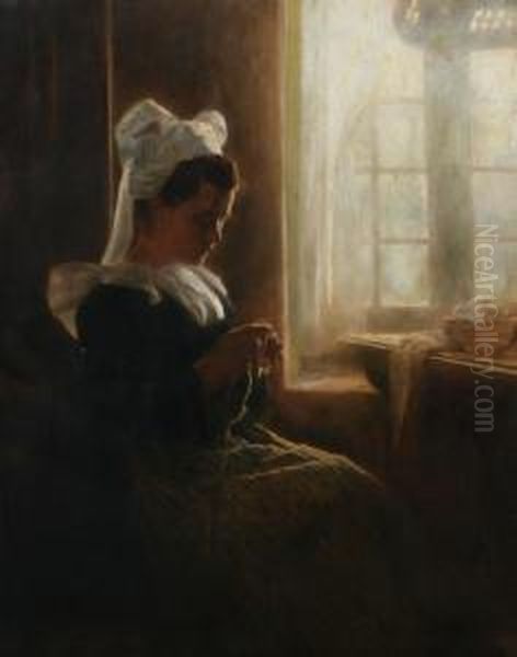 Knitting In Midday Light - view 1
