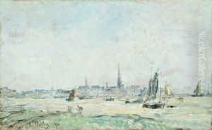 Le Port D'anvers by Antoine Vollon