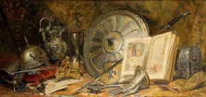 Nature Morte Au Bouclier by Antoine Vollon