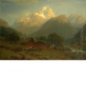 Alpine Landscape by Johann Jakob Vollweider