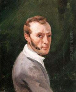 Portrait Du Peintre Horace Vernet by Joseph Simon Volmar