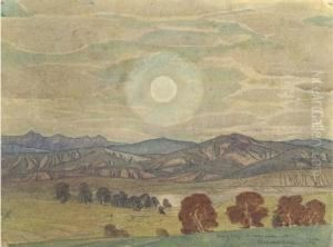 Mountainous Landscape At Dusk by Maksimilian Aleksandrovich Voloshin