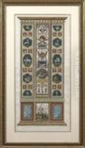 Architectural Panels Of The Raphael's Vatican Loggia by Giovanni Volpato