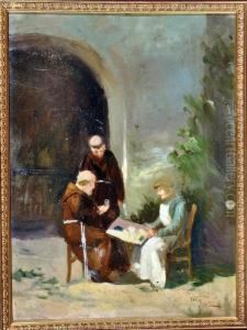 Monaci In Convento by Vincenzo Volpe