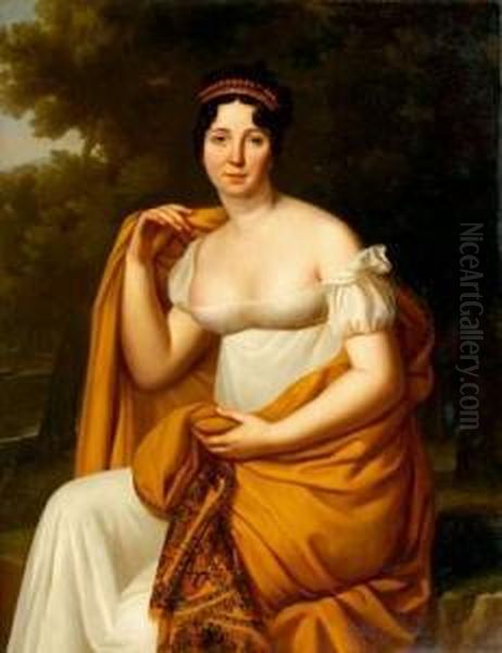 Portrait De Femme Au Chale Jaune - view 1