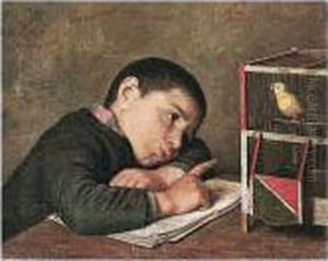 Contemplando Il Volatile (watching The Bird) by Augusto Volpini