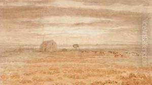 The Shepherd's House At Eve by Jan Ernst Abraham Volschenk