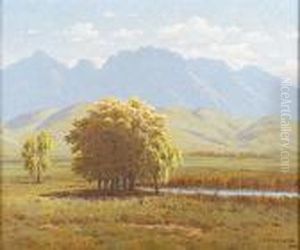 Autumn Sunshine, Near Worchester, Cape Province by Jan Ernst Abraham Volschenk