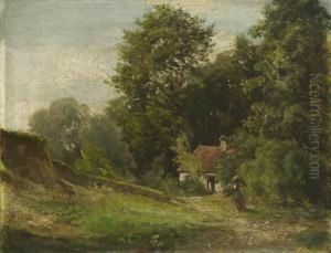 Auf Dem Weg Zur Bauernkate by Ludwig Gustav Voltz