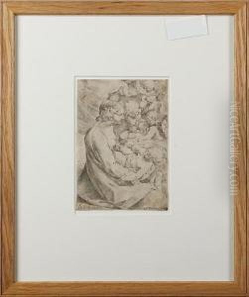 The Holy Mother And Infant With Angels - view 1