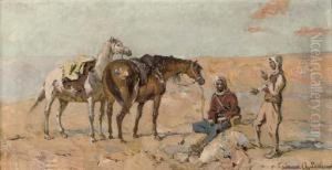 A Rest In The Desert by Thaddaus von Ajdukiewicz
