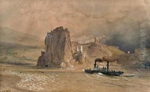 Theben by Rudolf Ritter von Alt