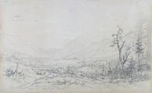Die Weissen Seen Bei Gaterbach V. by Oscar Von Alvensleben