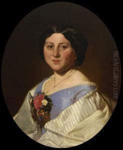 Damen- Und Herrenportrat. by Baron Heinrich von Angeli