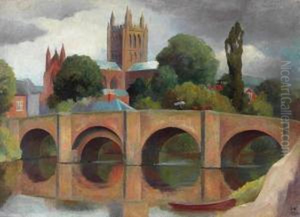 Kirche Und Brucke In England - view 1