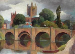 Kirche Und Brucke In England