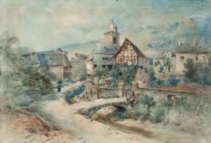 Deutsches Dorf Mit Alten Fachwerkhausern