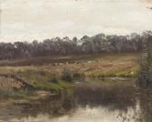 Flusslandschaft by Nicolai Von Astudin