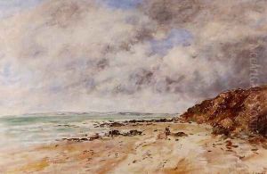 Hennequeville, near Trouville by Eugene Boudin