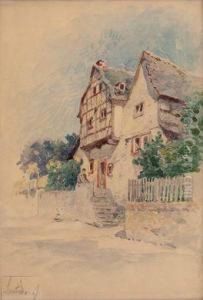 Alte Hauser In Leutesdorf Am Rhein by Nicolai Von Astudin