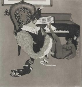 Galante Und Artige Sammlung Erotischer Phantasien Von Choisy Le Conin (pseudonym) by Franz von (Choisy Le Conin) Bayros