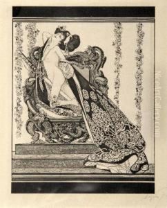 Erotische Szenen by Franz von (Choisy Le Conin) Bayros