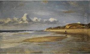 Kuste In Der Normandie by Gustav Freiherr Von Bechtolsheim