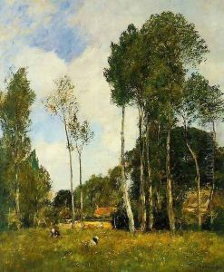 Oiseme Landscape, near Chartres by Eugene Boudin