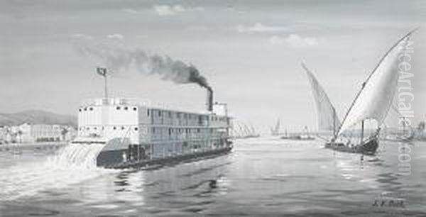 Steamer On The River Nile - view 1