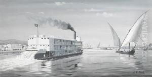 Steamer On The River Nile