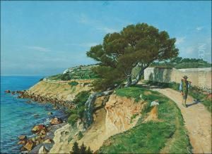 Provencal Landscape by Adolf von Becker