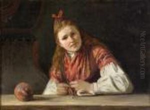 Tytto Japunainen Lankakera. by Adolf von Becker
