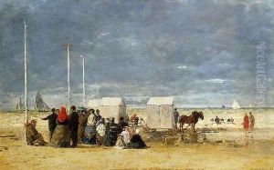 On the Beach IV by Eugene Boudin